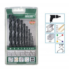 Sada vrt�kov do kovu HSS 1-10 mm (TM10) Alpen