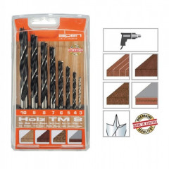 Sada vrt�kov do dreva HOLZ 3-10 mm (TM8) Alpen