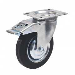 Koliesko oto�n� s brzdou 100 mm/60 kg (521F)